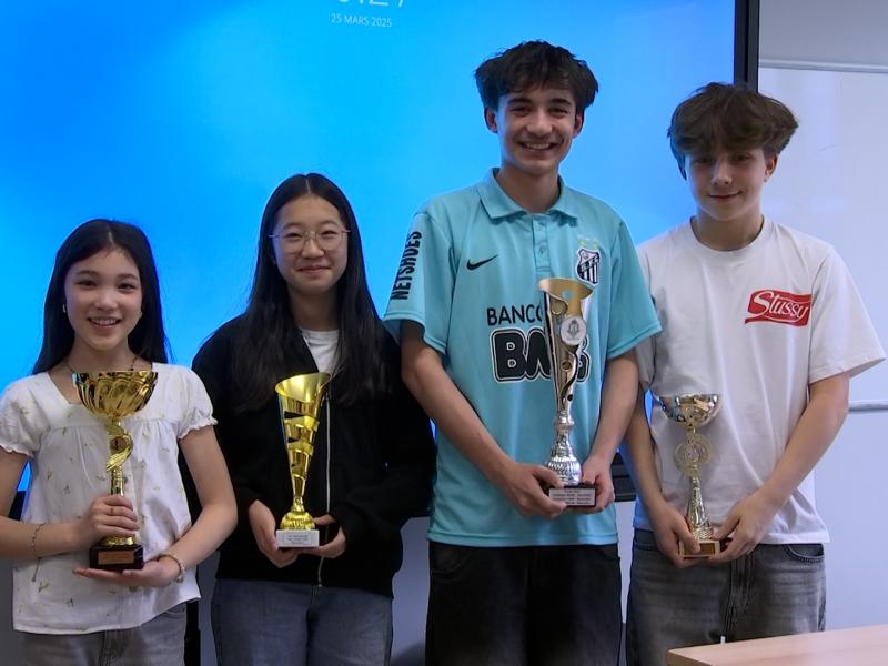 4 joueurs d'échecs de l'Athénée Charles Rogier 1 s'illustrent lors du tournoi inter-scolaire !