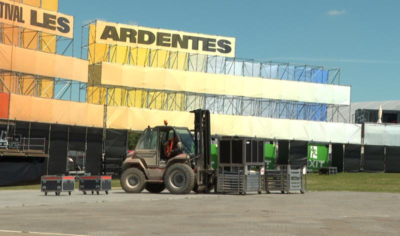 Le site des Ardentes presque prêt à accueillir les festivaliers