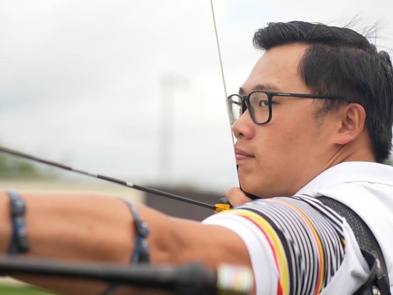 Tir à l'arc: Theo Carbonetti rêve d'aller aux JO