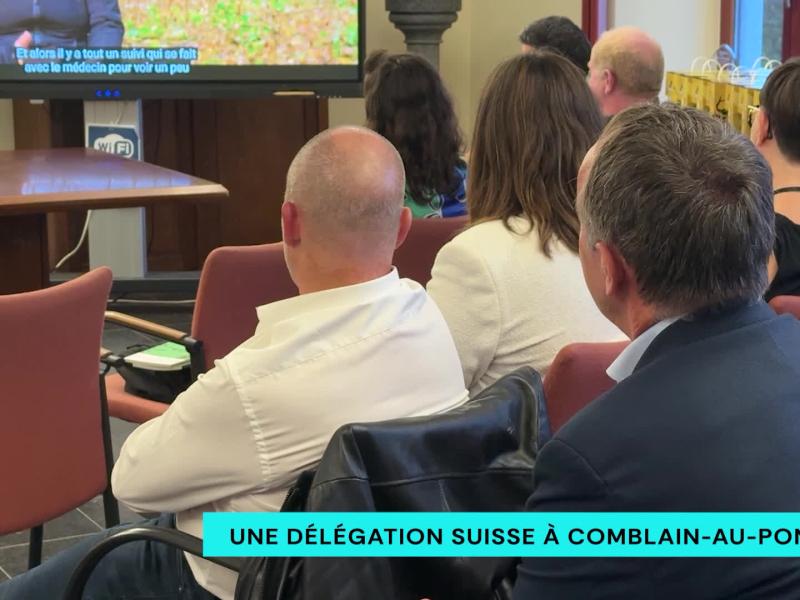 Une délégation Suisse en visite à Comblain-au-Pont