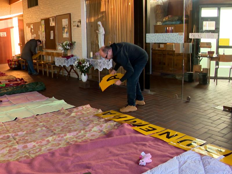Un action symbolique à l’église Notre-Dame Auxiliatrice pour interpeller les autorités