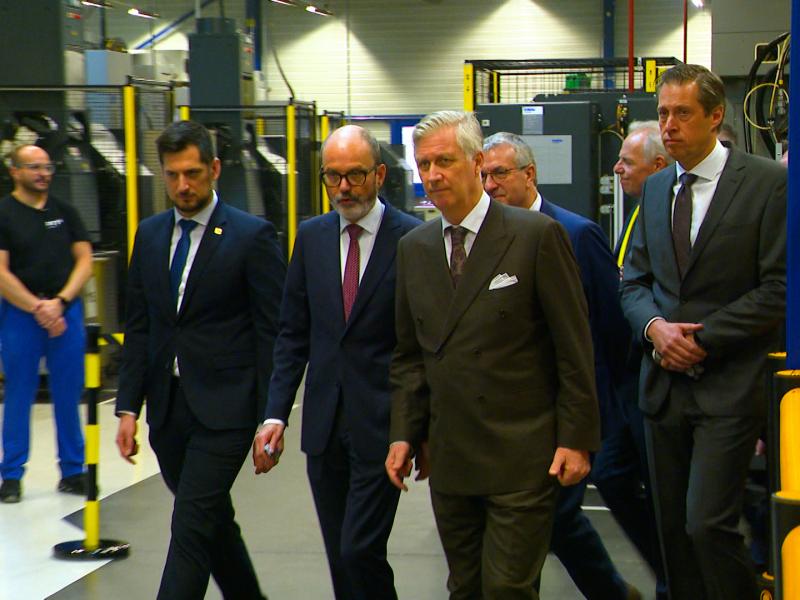 Visite du Roi Philippe à la FN Herstal