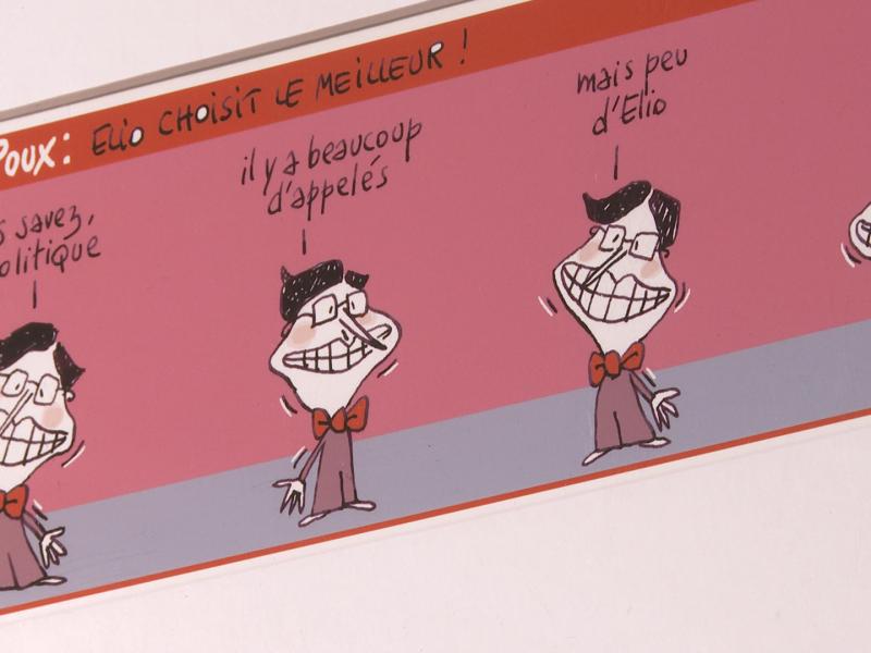 "Au fil du bleu" l'exposition hommage à la dessinatrice de presse Cécile Bertrand