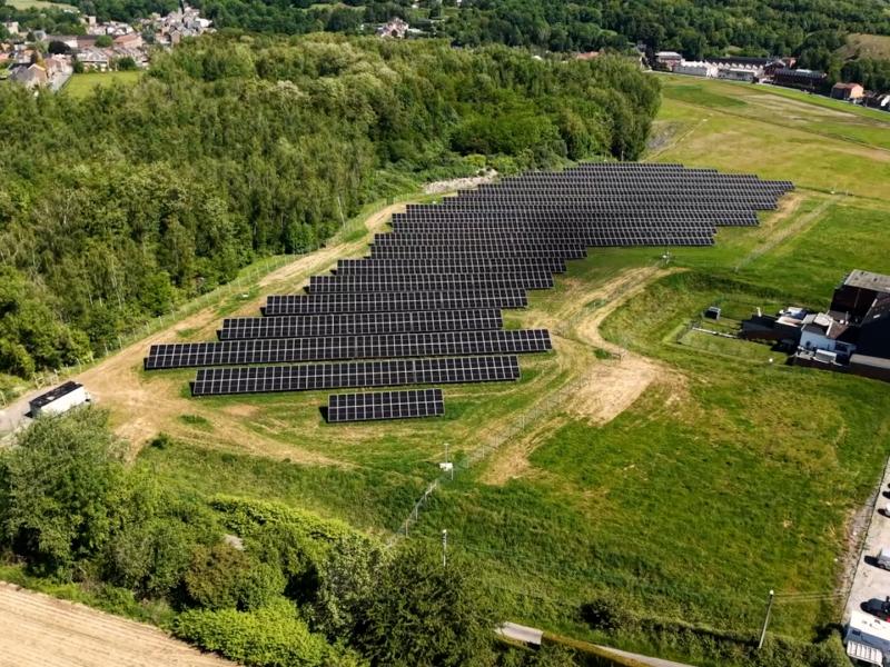 Nouvelle centrale de panneaux photovoltaïques sur le site Vieille Montagne