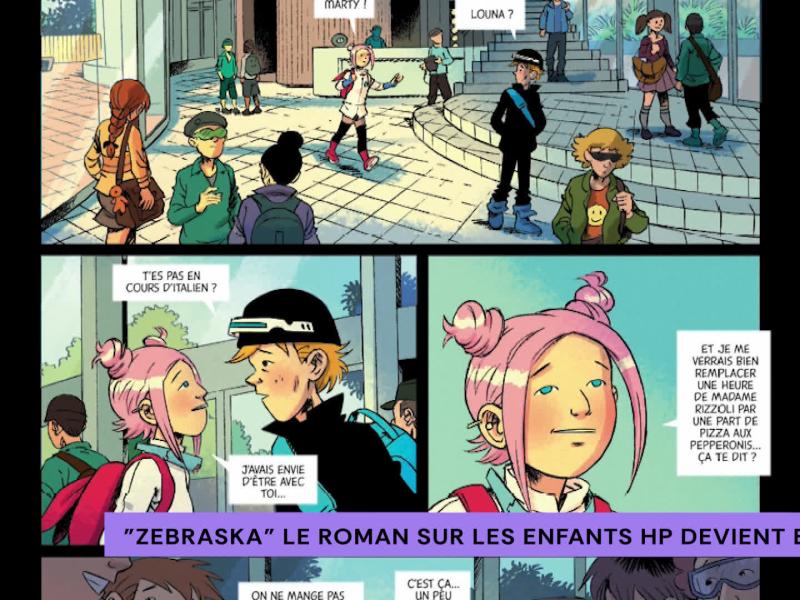Le roman "Zebraska", sur la complexité d'être un enfant HPI, adapté en BD