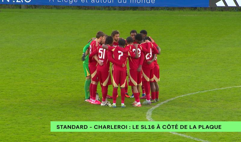 "Mes joueurs n'étaient pas au stade": le SL 16 s'incline face à Charleroi