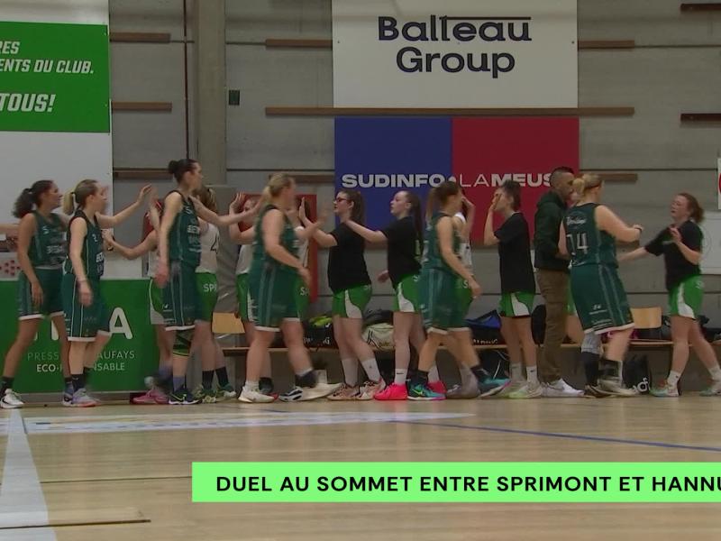 Basket dames: duel au sommet entre Sprimont et Hannut en P2