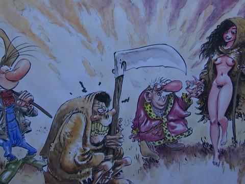"Os ! Mâge Cauvin" : le dessinateur Marc Hardy rend hommage au scénariste Raoul Cauvin 