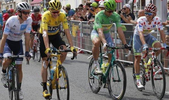 Arrivée d'étape à Liège pour le Tour de France 2017
