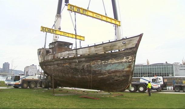Le Bateau Vivre a quitté Liège pour Seraing 