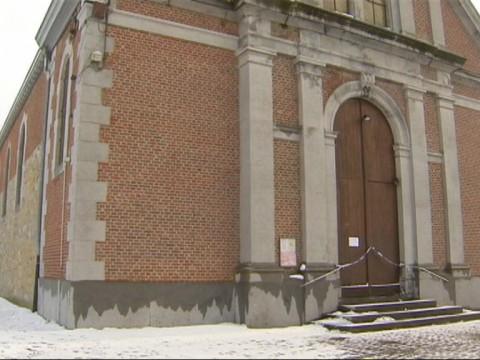 Ouffet : les dégâts suite à l'incendie de la collégiale Saint-Médard 
