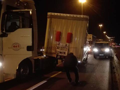 L'autoroute E40 fermée à la suite de deux accidents
