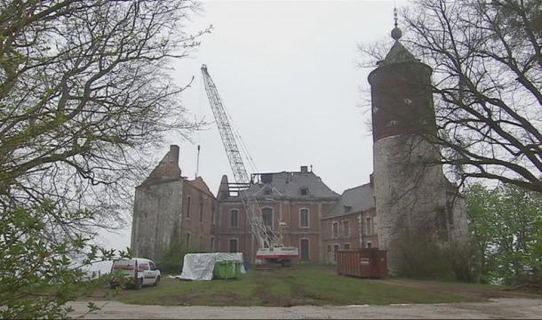 Château de Chokier : travaux de consolidation