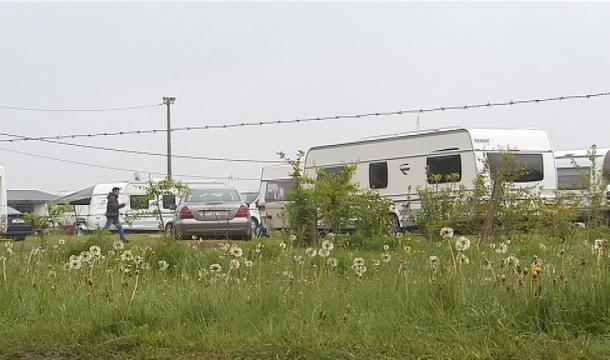 Campement de gens du voyage à Marnette 