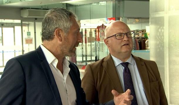 Le ministre Jean-Luc Crucke en visite à Liège Airport 