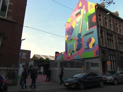 Une fresque street art signée 2Shy en Outremeuse