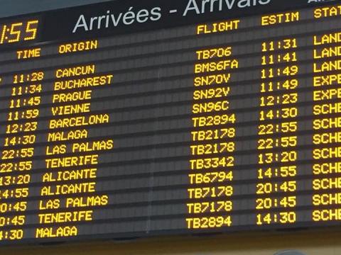 Des avions pour Bruxelles National atterrissent à Liège Airport