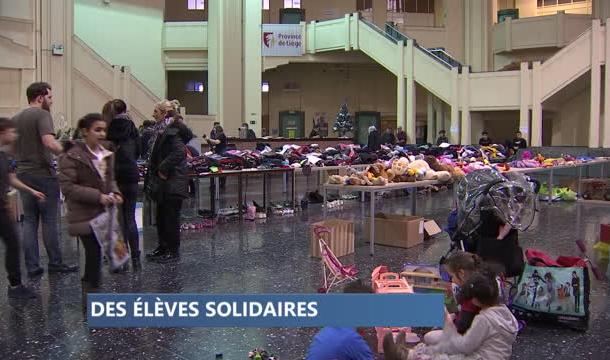 Action solidaire des élèves de l'école polytechnique de Seraing
