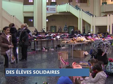 Action solidaire des élèves de l'école polytechnique de Seraing