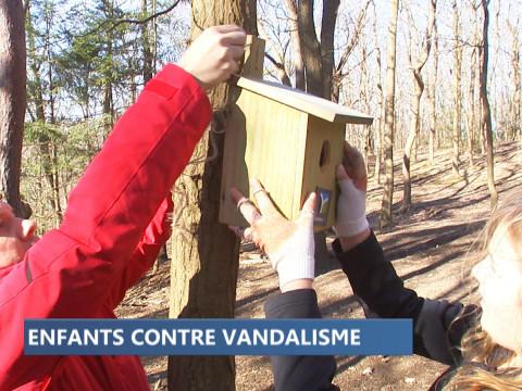 Vandalisme : la réponse des enfants de l'école Ste-Claire de Huy