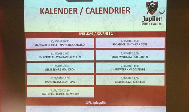 Derby wallon à Sclessin pour l'ouverture des Play Offs 1