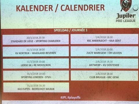 Derby wallon à Sclessin pour l'ouverture des Play Offs 1