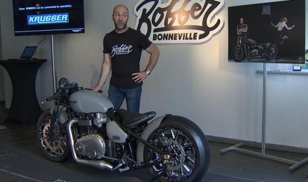  Krugger transforme la Triumph Bobber.