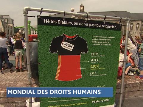 Liège: le maillot des Diables Rouges au centre d'une mobilisation