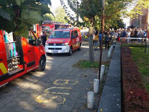 Incendie et évacutation au bureau de vote de Saint Georges 
