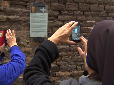 Liége: Deux plaques commémoratives en mémoire de Mary Ward