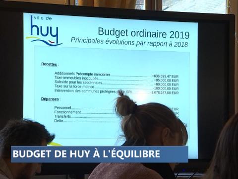 Huy : un budget 2019 équilibré et ambitieux