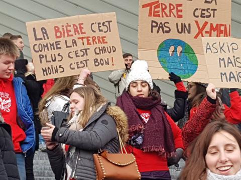 Climat: les jeunes à nouveau dans les rues de Liège  jeudi