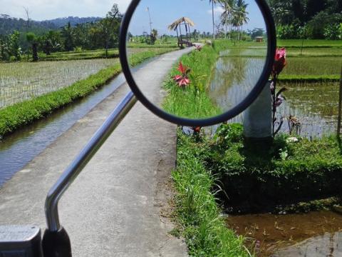 BaliRétro, les jeux de miroirs moto d'un photographe liégeois 