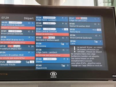 Perturbations sur le rail ce mardi 14 mai