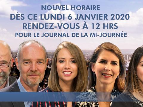 Votre JT de la mi-journée diffusé plus tôt 