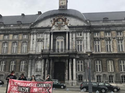 Action contre le racisme et la brutalité policière à Liège