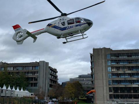 Un premier patient Covid transféré par voie aérienne du CHU de Liège vers l'Allemagne