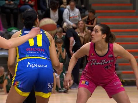 TDW1 : Les Liège Panthers surclassées par Castors Braine en demi-finale aller des playoffs