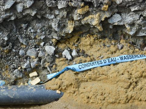Des habitations inondées suite à une rupture d'une canalisation d'eau à Wandre