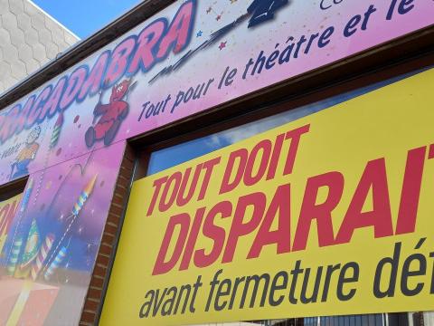 Liquidation totale avant fermeture chez Abracadabra après 38 ans d'existence