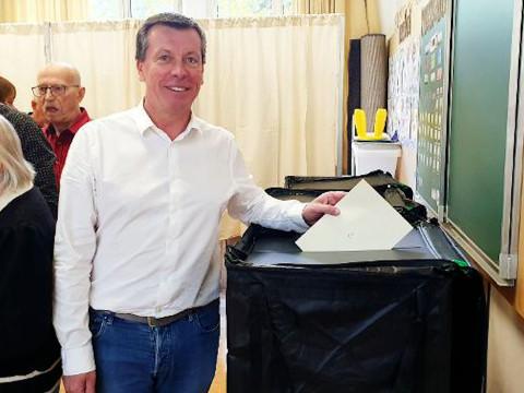 Frédéric Daerden (PS) confiant quant aux résultats: "Nous avons fait une bonne campagne"