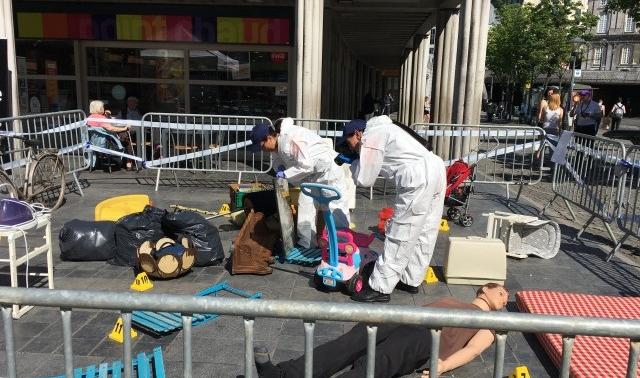 Dépôt sauvage en plein centre-ville de Liège
