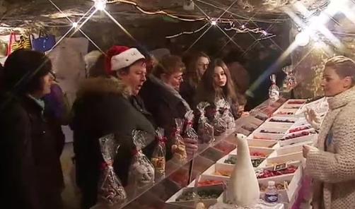 Le marché de Noël des grottes de Wonck