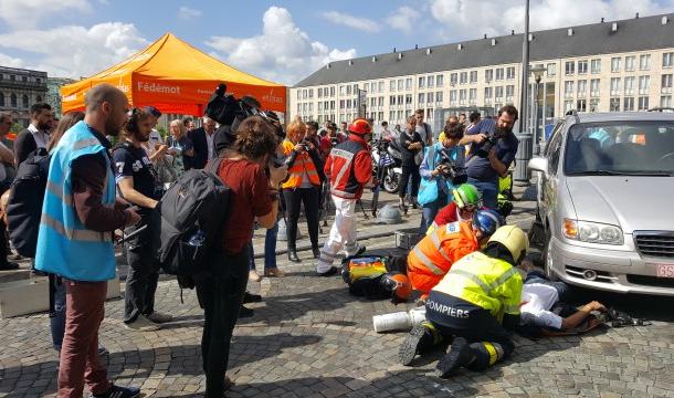 Action coup de poing de sensibilisation à la sécurité routiere