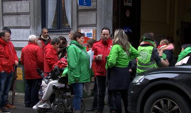 Action syndicale à l'AVJ de Liège