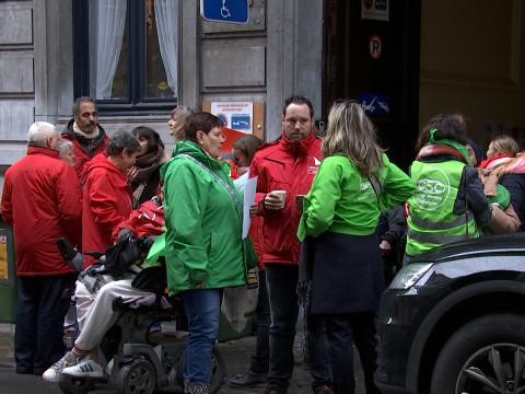 Action syndicale à l'AVJ de Liège