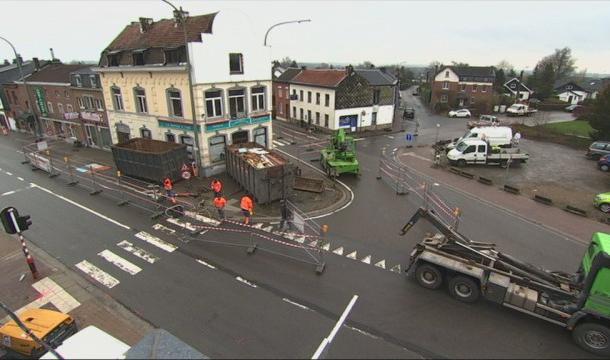 Beaufays : travaux importants au carrefour de l'Air Pur