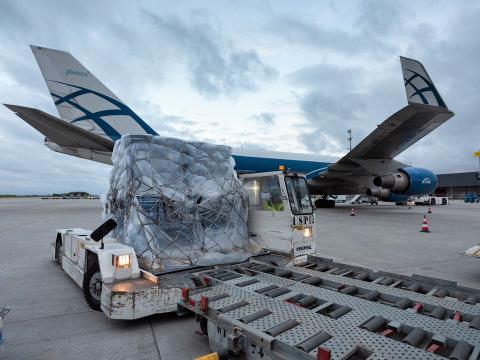 De l'aide humanitaire pour l'Inde au départ de Liège Airport 