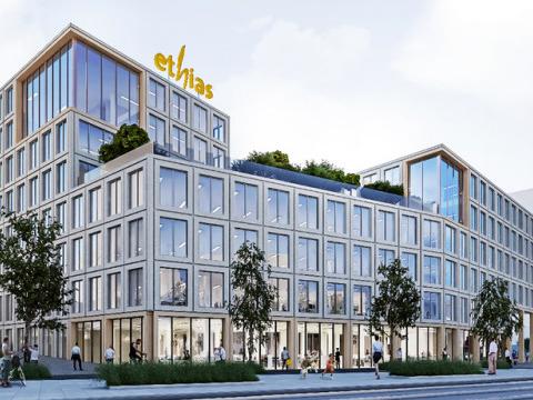 Ethias s'implantera en 2024 à l'éco-quartier de Coronmeuse 
