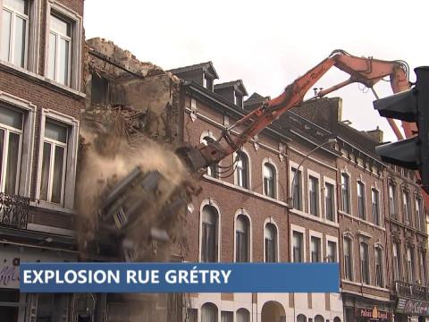 Explosion de la rue Gretry : on démolit la maison
